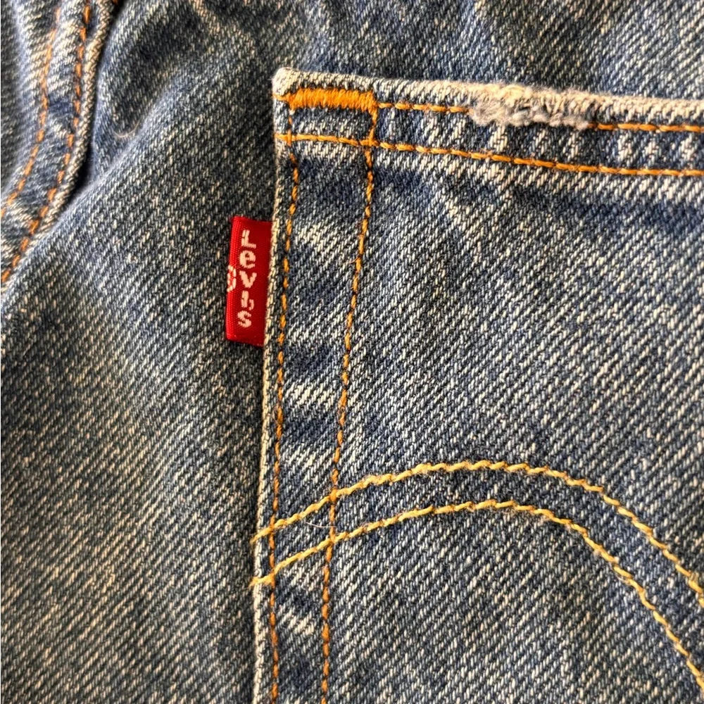 Levi's 501 Original Fit Cutoff Denim Shorts Distressed Blue Size 29 - Picture 5 of 11